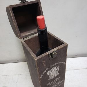Vintage wood wine🍷 bottle gift box case storage home kitchen bar decor